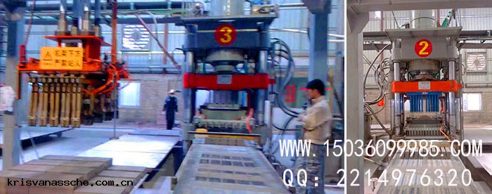 全自動液壓磚機生產(chǎn)現場